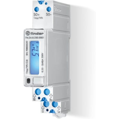 Finder 7M.24.8.230.0001 7M.24.8.230.0001 Bidirectionele kWH-meter (DIN-rail) Digitaal Conform MID: Nee 1 stuk(s)