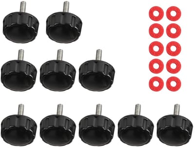 Dailygoods- Spinmolenhandgreepkap 10-delige set - Afdichtingen - Tuimelaarafdekking - Afstandhouder - Visaccessoires - Robuuste constructie