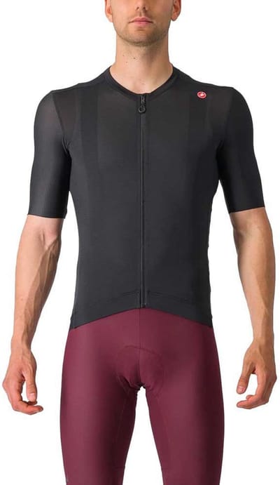 Castelli Espresso Korte Mouw Wielertrui Grijs XS Man