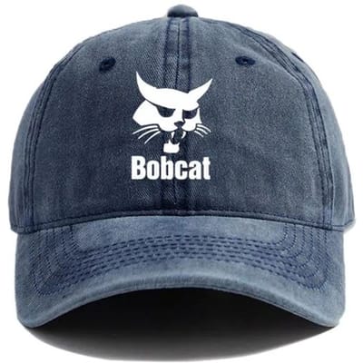 Bobcat Petten Verweerde Petten Pet Mannen Vrouwen Retro Outdoor Zomer Verstelbaar Bobcat Zwaar Materieel Petten Mode Adjustable blue