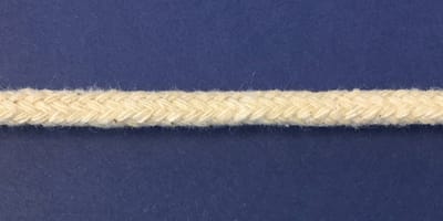 Katoenen koord 4 mm - ecru ongebleekt capuchonkoord katoen - 3 meter - creme - off white