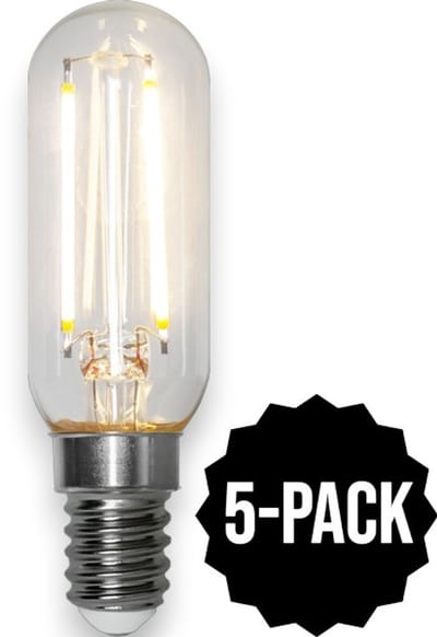5-Pack | Staaflamp - E14 - 1.8W - Extra Warm Wit - 2700K - Filament - Helder