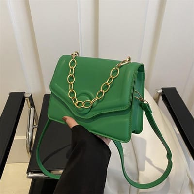 Modieuze en Eenvoudige Effen Kleur Kleine Tas voor Dames In de Lente Nieuwe Veelzijdige Ins Eén-schouder Crossbody Tas Kleine Vierkante Tas blue