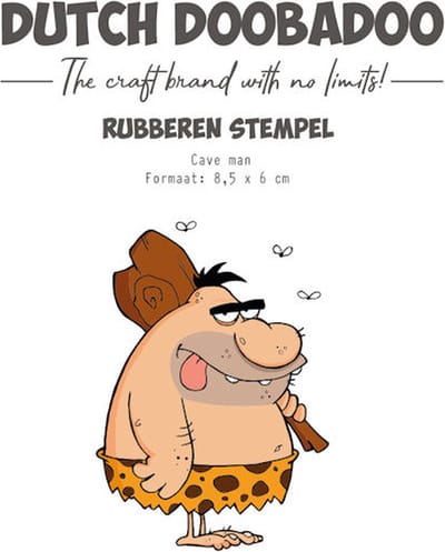 DDBD Rubber stempel Cave man
