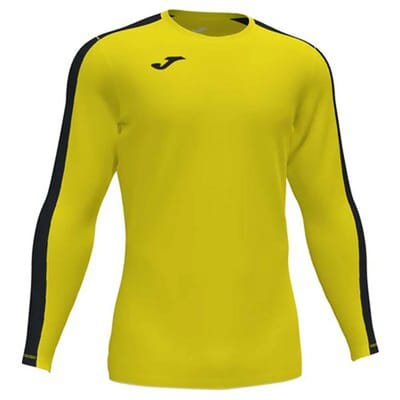 Joma Academy III Voetbalshirt Lange Mouw Kinderen - Geel / Zwart | Maat: 96-104