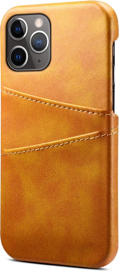 Hoesje geschikt voor Samsung Galaxy S22 - Backcover - Pasjeshouder - Portemonnee - Kunstleer - Lichtbruin