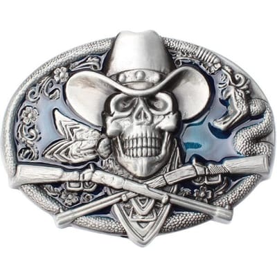 Schedel Skelet Riemgesp Riem Doe-het-zelf Accessoires Western Cowboy Stijl Gladde Riemgesp Punk Rock Stijl K13 Hoge Kwaliteit Praktisch Dagelijks Gebruik