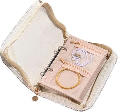 Opbergboek Sieraden - Reis Organizer - Sieraden Opbergen - 5 Uitneembare Pagina's - 22.5 x 16 cm - Niet gespecificeerd