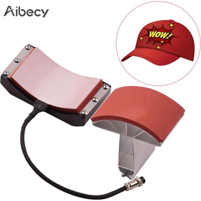 Aibecy chapeau casquette presse à chaud Machine de chauffage pièce de Machine de chauffage 5.5x3 pouces 110V multicolore