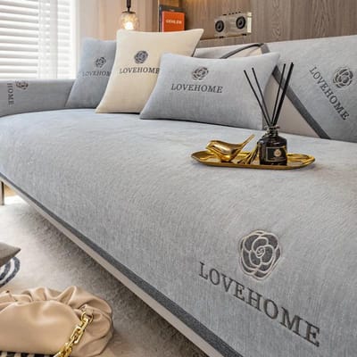 Luxe leren bankhoes zitkussen antislip brede rand hoes bankhoes bankhanddoek moderne eenvoudige universele bankbescherming 30x50cm pillowcase