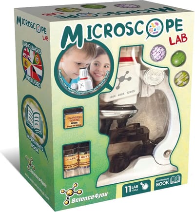 Science4you Microscope Lab – STEM Microscoop Kit – Ontdek de Micro-wereld met Educatief Boek – Leeftijd 8+