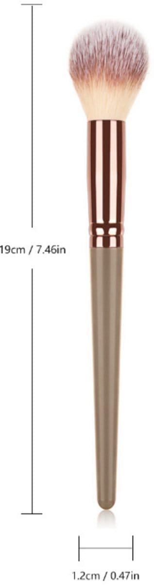 Blush kwast | bruin rose gold