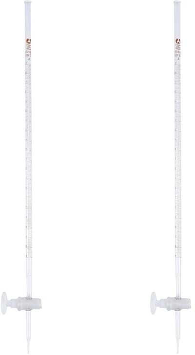 2 Stuks Chemische Experimenten Set voor Onderwijs met Dispenser, PTFE Klep en Maatcilinder voor Veilig Gebruik en Nauwkeurige Metingen