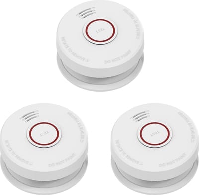 3x Rookmelder – DVM – Optisch – EN 14604 – 9V batterij vervangbaar – 85 dB alarm – 10 jaar garantie – Set van 3