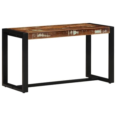 vidaXL - Bank - 80x35x45 - cm - massief - gerecycled - hout - meerkleurig