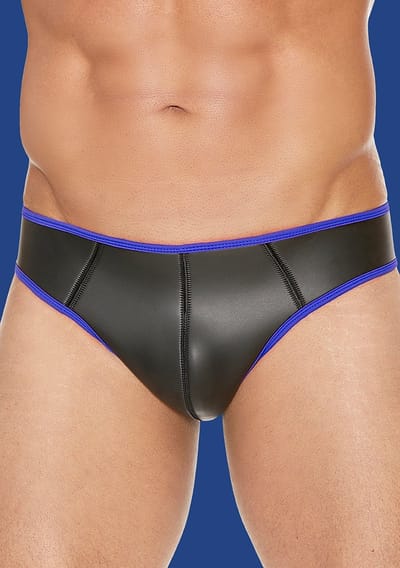 Shots - Ouch! Neopreen Jockstrap - L/XL black,blue L/XL