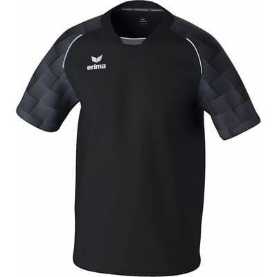 Erima Evo Star Shirt Korte Mouw Kinderen - Zwart / Slate Grey | Maat: 164