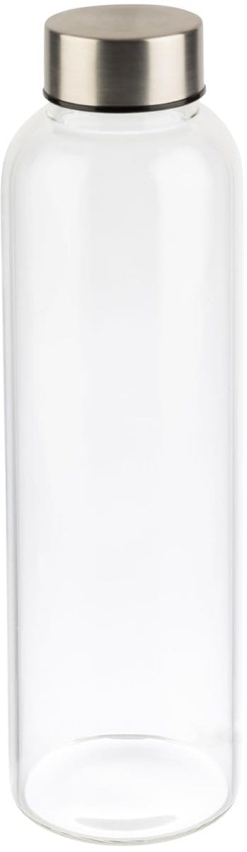 APS Drinkfles - Waterfles - Glas - Transparant - Ø 6,5 cm - 0,55 Liter - Vaatwasserbestendig