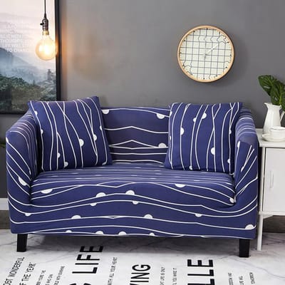 Housses extensibles neuves entièrement enveloppées pour canapé 1/2/3/4 places, protection de meubles, housse pour chaise longue sectionnelle 1-Seat 90-140cm gray