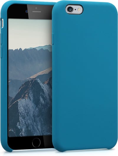 kwmobile telefoonhoesje geschikt voor Apple iPhone 6 / 6S - Hoesje met siliconen coating - Smartphone case in petrol
