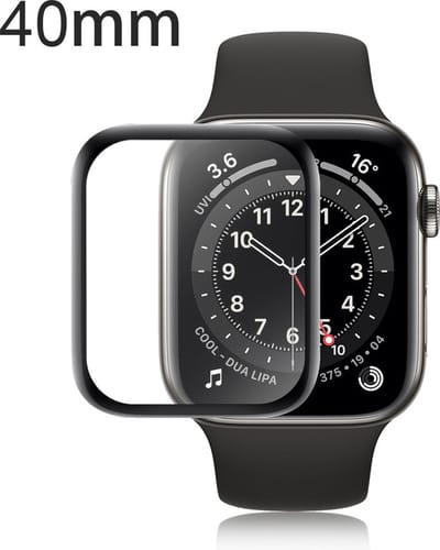 KELERINO. Screenprotector geschikt voor Apple Watch 4/5/6/SE - 40mm - 3-pack