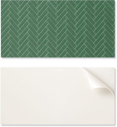 Zelfklevend vinylpaneel - Decoratie met print 100x50 cm, visgraatpatroon op tegels