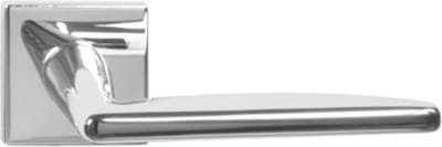 Domino® Deurklink EASY QR SLIM M6 - Chroom gespoten - Deurkruk, Deurbeslag, Deurklinken voor Binnen - Deurbeslag van aluminium - Deurklink voor kamerdeur, kantoordeur, kelderdeur en binnendeur