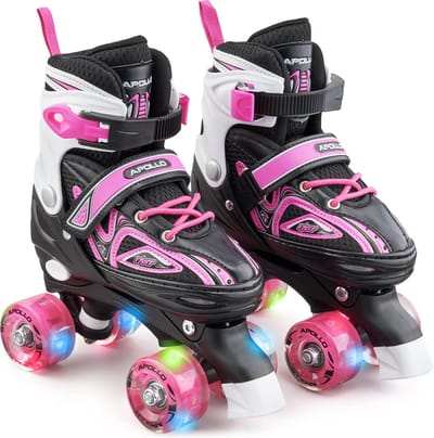Apollo LED-Rollschuhe Super Quads X-Pro