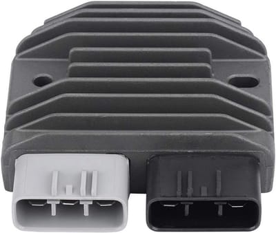 Motorfiets Spanningsregelaar - Gelijkrichter Motorfiets - Accu Beschermen - Betere Koeling - 10.2 x 9 x 2.8 cm - Zwart