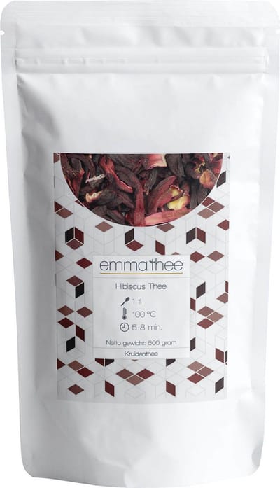 Hibiscus Thee 500 Gram - Losse Thee - Puur & Natuurlijk - Fris & Lichtzuur