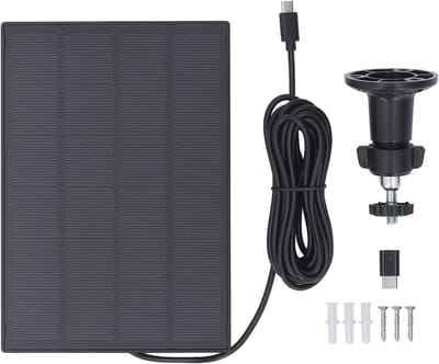 Zonnepaneel - Draagbare Charger - Buitenapparaten Laden - IP66 Waterdicht - 5W Vermogen - Zwart