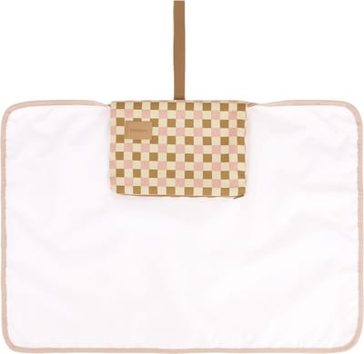 Nobodinoz Hyde Park Verzorgingsmat - 50x70x2cm - Yellow Pink Mosaic
