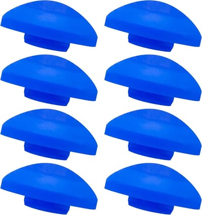 Trampoline Eindkappen - Beschermkappen Palen - Veiligheid Net - Voor Buitenliggend Net - 28 mm - Blauw