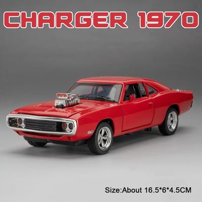 1:32 Schaal Firebird Charger 1970 Legering Diecast Sportwagen Model Speelgoed Deuren Geopend Geluid Licht Pull Back Voertuigen Verzamelen Ornamenten