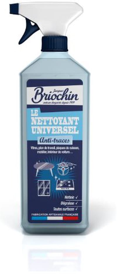 Jacques Briochin Universele Anti-Vingerafdrukreiniger – Reinigt, Ontvet – Alle oppervlakken, zelfs kwetsbare – Niet afspoelen – Gemaakt in Frankrijk – 750 ml