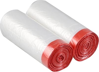 Online Europe 83cm x 63cm, 60Liter, 110 Sterke Vuilniszakken met trekband, 2 rollen