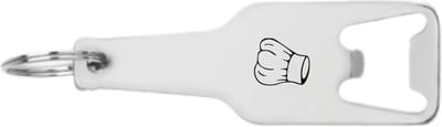 Akyol - koken flesopener - Kok - beste kok - gegraveerde sleutelhanger - chef - keuken - bakken - cadeau - gepersonaliseerd - accessoires - sleutelhanger met naam - 105 x 25mm