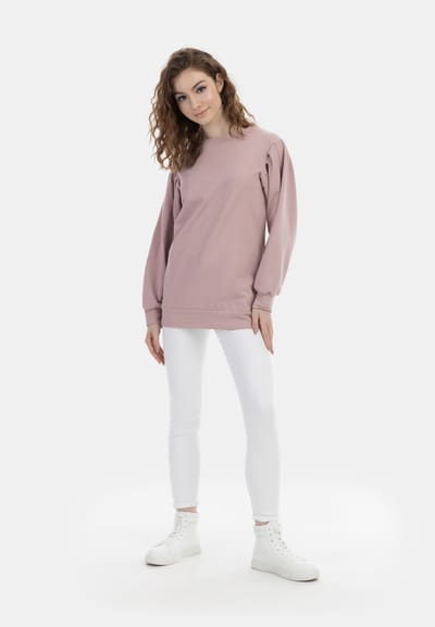 Mymo Sweatshirt Dames oud roze