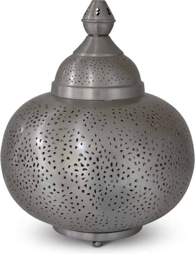 Safaary - Oosterse Tafellamp Nikkel Goud Pita Ø 33 x 40cm