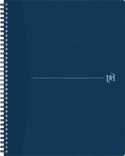 Spiraalblok oxf origin a4+ lijn 140pag 80gr blauw | 5 stuks