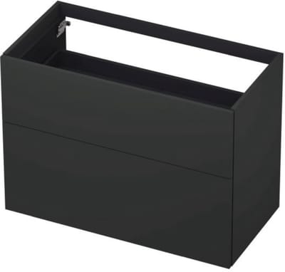 INK - Onderkast 2 Laden Push To Open 65cm Gelakt - 900x450x650 Mm - Mat Antraciet