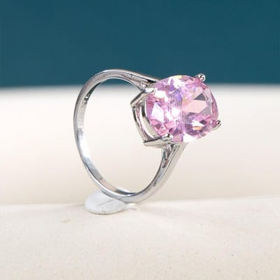 POMOiii Mode Ovale Zirkonia Kristal Trouwringen Voor Vrouwen Luxe Rode Kleur Verlovingsaanzoeksring Mode Sieraden 10