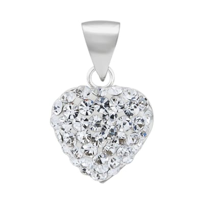 WeLoveSilver - zilveren hanger - hart - kristallen - luxe geschenkverpakking