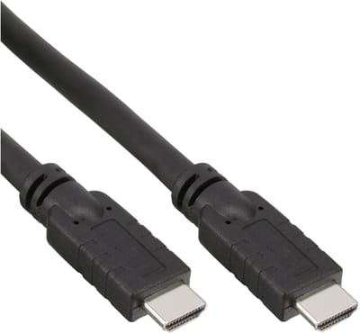 InLine® HDMI kabel, High Speed HDMI® kabel, M/M, zwart, 15m