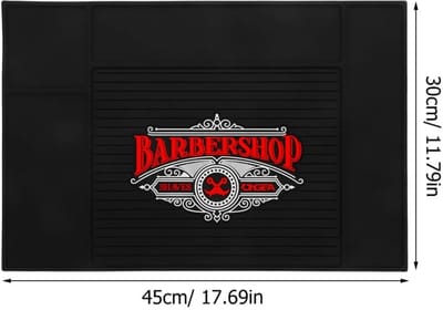 Dailygoody - Kappersstation Mat - Siliconen Antislipmat - Werkstation voor Gereedschap - Zwart - Tondeuse Tegenmat - Geschikt voor Salon en Schoonheid..