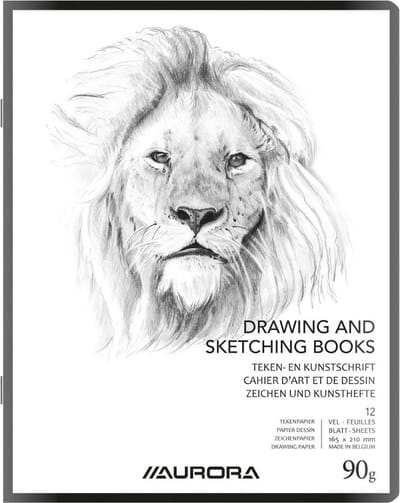 Aurora Tekenschrift - Tekenpapier - Schetsboek - 165x210mm - A5+ - 90g - 24 Bladzijden