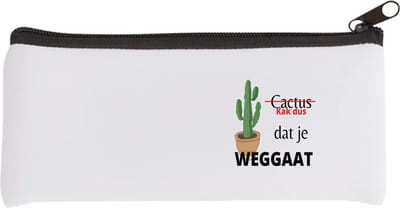 Akyol - kak dus dat je weg gaat Etui - Quotes - iemand die ontslag neemt - cactus - collega's - werknemers - verjaardagscadeau - verjaardag - cadeau - afscheidscadeau - geschenk - leuke cadeau - kado - gift - 20 bij 9 cm