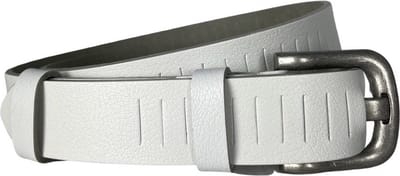 Riem Dames - Wit - 3 cm Breed - 110 cm (Taille maat tot 90 cm) - Gaatjes - Riem - Leer - Sleuven - Riem Heren - Riem Dames