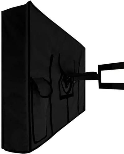 TV Hoes - Buitenhoes Televisie - Bescherming Buiten - Waterdicht Ademend - 55-58 inch - Zwart