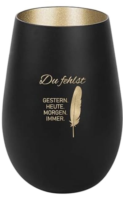 Windlicht met Gravure voor Sfeervolle Tafeldecoratie – Elegante Theelichthouder in Zwart en Goud
